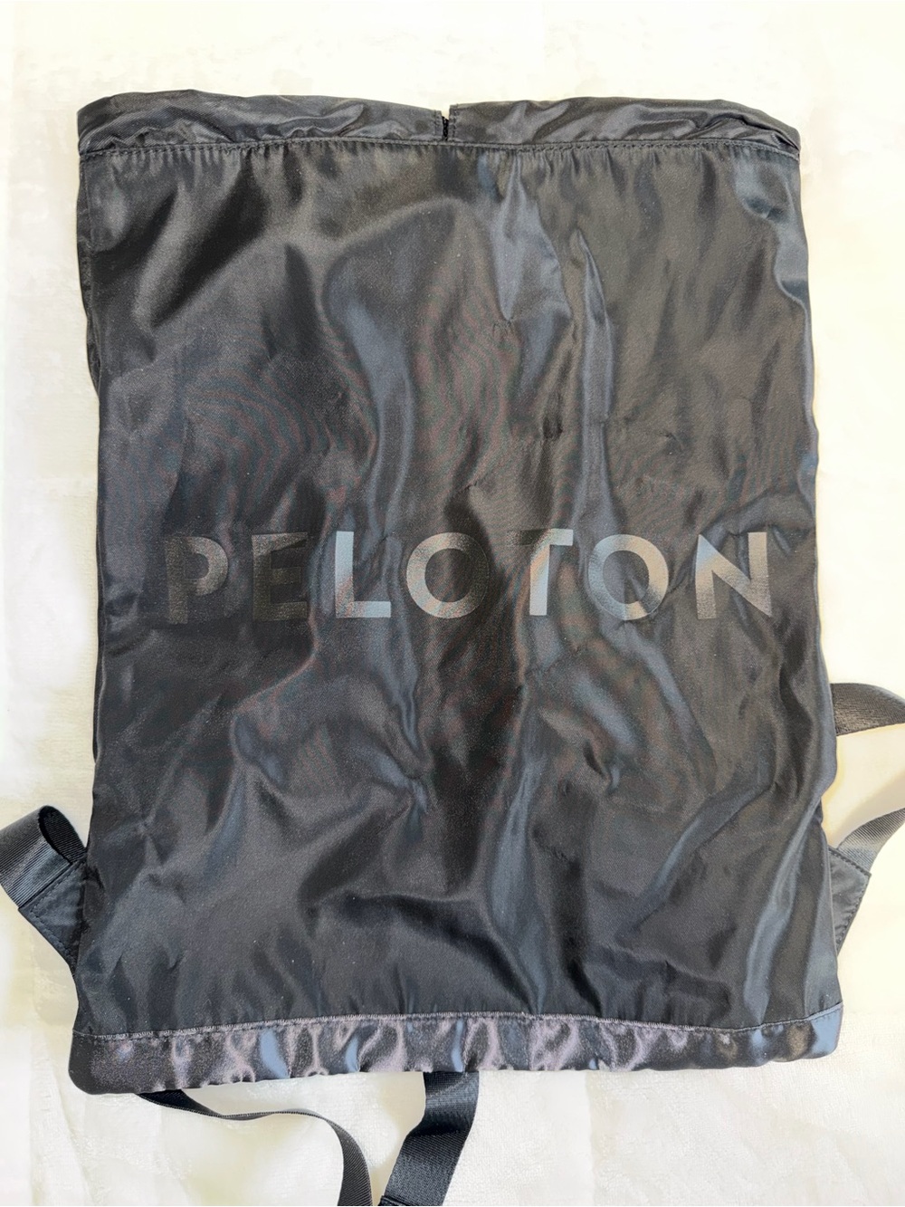 Peloton Black Logo Drawstring Backpack - Picture 2 of 4